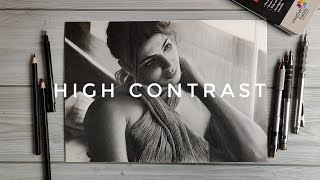 High Contrast Drawing You Should Watch Ft. SAMANTHA