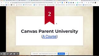 Canvas Parent U | Video #1 | Accessing the Parent Portal