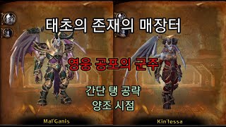 [우왕] 태초의 존재의 매장터 영웅 공포의 군주, 간단 탱 공략(양조)