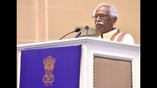 Union Labour Minister Bandaru Dattatreya speaks at National Safety Awards (Mines)