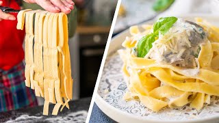 Tagliatelle Fatte In Casa Ai Funghi