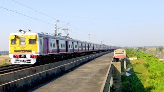 ICF MEDHA entered through greenery \u0026 metal works but Duplicate Medha entered trough bridge  tandemly