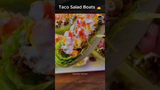 Taco Salad Boats 😋 🥓 #shorts #short #salad Speedy Snacks