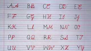 How to write Capital letters | Cursive handwriting Practice | Neat and clean print and handwriting |