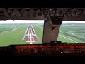 Cockpit view - Boeing 747-400F Landing Amsterdam Schiphol Cockpit view - Boeing 747-400F Landing Amsterdam Schiphol