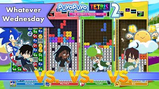 Puyo Puyo Tetris 2 4-Player Multiplayer! Yoshiller vs. CharlesCBernardo vs. PlatinumRhythm vs. Kris!