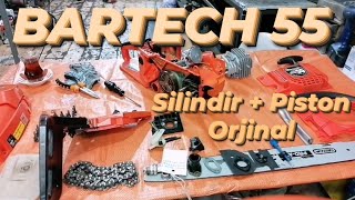 BARTECH 55 chainsaw / Motorlu Testere Silindir Piston Değişimi ORJİNAL