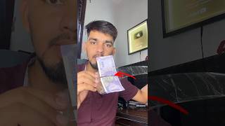 100₹ note glued with glue gun 🤗 | Gluegun giveaway 🤑 || #shorts