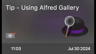 Tip - Using Alfred Gallery - Preview