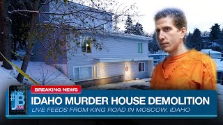 Live Feeds: Demolition of home in Idaho murders | King Road house being demolished | #HeyJB Live
