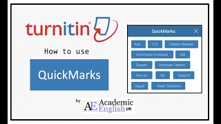 QuickMarks: How to use QuickMarks on Turnitin