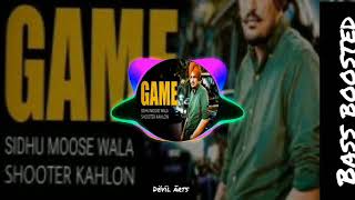 GAME - SIDHUMOOSE WALA || SHOOTER KAHLON || BASS BOOSTED || LATEST PUNJABI SONGS 2020 || DËVÏL ÃRTS