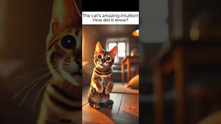 The cat's amazing intuition! How did it know? #cats #cat #catshorts