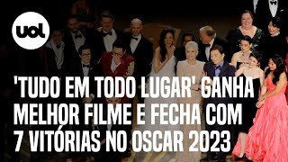 Oscar: 'Tudo em Todo Lugar' ganha melhor filme, melhor atriz, melhor direção e fecha com 7 vitórias