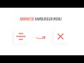 Animated Hamburger Menu Using Html Css & JavaScript