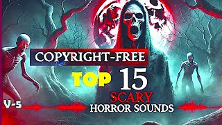 Horror sound effects no copyright |15 scariest horror sound effects for your video| Halloween sound