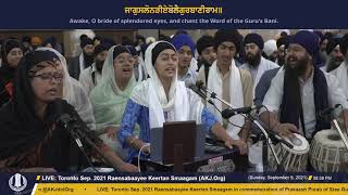 012 Toronto September 2021  - Raensabaayee Keertan  - Bibi Anoop Kaur Jee Toronto