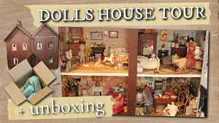 Vintage 1900`s Dolls House Contents Tour + Antique Miniature Unboxing!