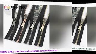 1/2Pcs 15-80cm 5# Metal Auto Lock Zips Open/Close-end Zippers for Sewing Jacket Garments Z