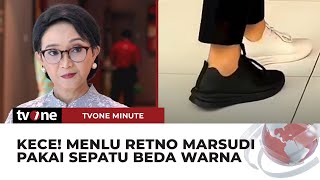 Gaya Nyentrik Menlu Retno Marsudi Kenakan Sepatu Beda Warna | tvOne Minute