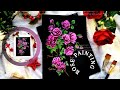 HOW TO PAINT ROSES IN ACRYLICS | step by step acrylic painting ideas for beginners