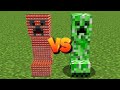 1000 tnt creeper vs normal creeper in Minecraft experiment