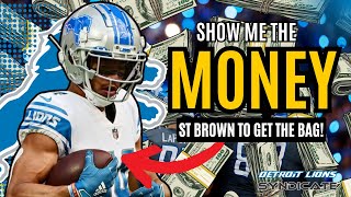 The Detroit Lions are about to THROW THE BAG at Amon-Ra ST Brown & he's worth EVERY PENNY!