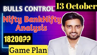Nifty & Bank Nifty Tomorrow Prediction 13 Oct -NIFTY & BANK NIFTY on Wednesday -Options for Tomorrow