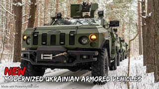 New modernized Ukrainian armored vehicles