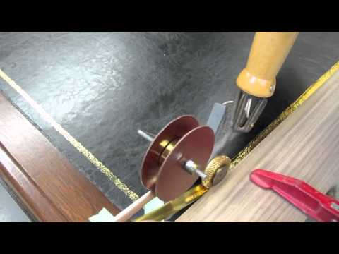 Custom Leather Deskpad Full Grain Desk Pad Tooled Tops Gold Tooling Leather Top Desk Carrocel Restorations