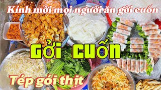 Hôm nay gia đình làm gởi cuốn mời mọi người thưởng thức ẩm thực miền Tây.