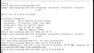 openstack nova command line security group adding rule