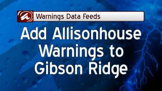 Custom warning server integration with Gibson Ridge