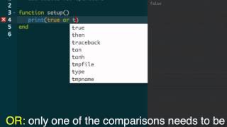 Codea Tutorials #005--Operators in Lua, iPad Programming