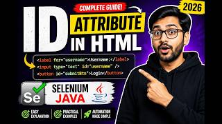 43. id attribute in HTML (Selenium Java 2026)