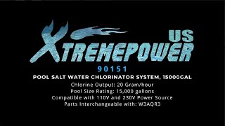 XtremepowerUS: 15000GAL Pool Salt Water Chlorinator System,, 90151