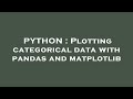 PYTHON : Plotting categorical data with pandas and matplotlib