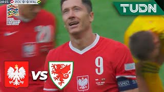 ¡CERCA! ¡La que fallaste, Lewandowski! | Polonia 0-0 Gales | UEFA Nations League 2022 - J1 | TUDN
