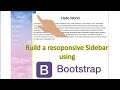 Sidebar Menu using HTML & CSS, Bootstrap Tutorial #Responsive_Bootstrap_Website#Bootstrap_Beginners