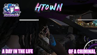 A DAY IN THE LIFE OF A GANG MEMBER IN HTOWN RP | GTA 5 FIVEM | POLICE INTERACTION