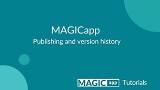 How do I publish my content in MAGICapp?