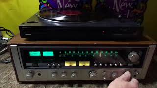 DEMO OF A VINTAGE SANSUI 8080DB STEREO AMP PRE RECEIVER FOR SALE