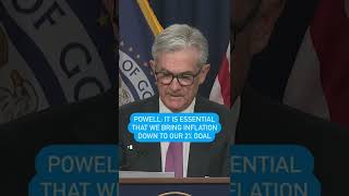 Powell: Inflation is 'much too high' #Shorts