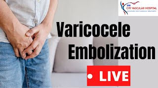 Varicocele | Varicocele Embolization  Live Video in India By Varicocele Expert