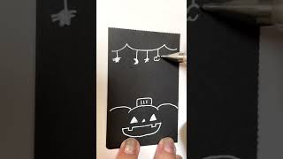 デコデコなハロウィンカードの作り方🎃💡#shorts