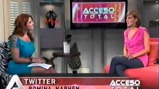 Romina Nabhen on Telemundo Acceso Total July 2011