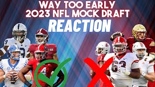 REACTING To My Way Too Early 2023 NFL Mock Draft