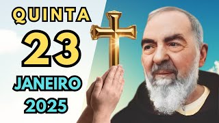 ORAÇÃO MILAGROSA do Dia 23 de JANEIRO de 2025 - Oração por Um Coração Livre de Ansiedade - PADRE PIO