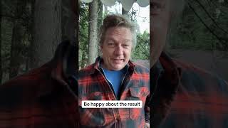 Be happy about the result