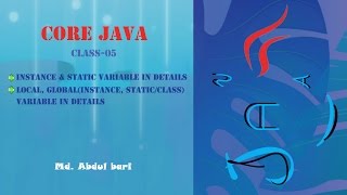 Core Java- Bangla Tutorial(Instance vs Static Variable)- Class 5